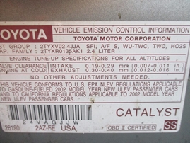 2002 TOYOTA SOLARA SE SILVER 2DR 2.4L AT Z15033